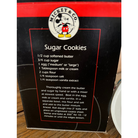 Disney Minie Mouse's ceramic cookie Stamp, Recipe book - Picture 6 of 7